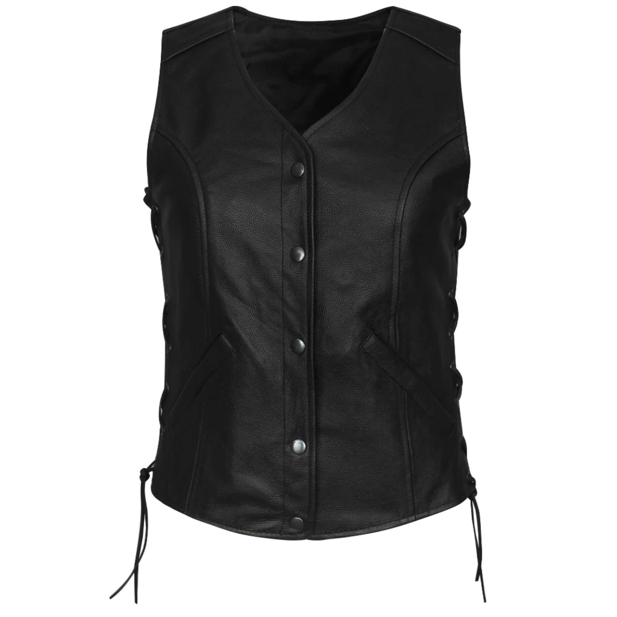 Leather Vest Women's Motorcycle